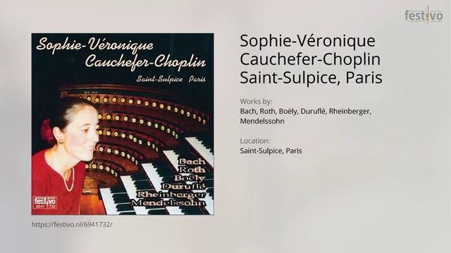 Sophie-Véronique Cauchefer-Choplin: Fantaisie  Fugue en si bémol majeur A.P.F. Boëly