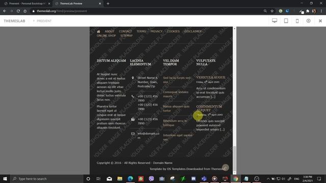 Preevent : Personal Bootstrap HTML Template смотреть онлайн