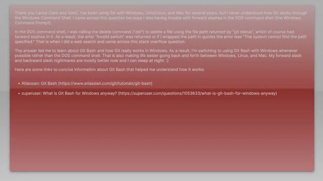 How to make git print paths with back slashes instead of forward slashes in a Windows console смотреть онлайн