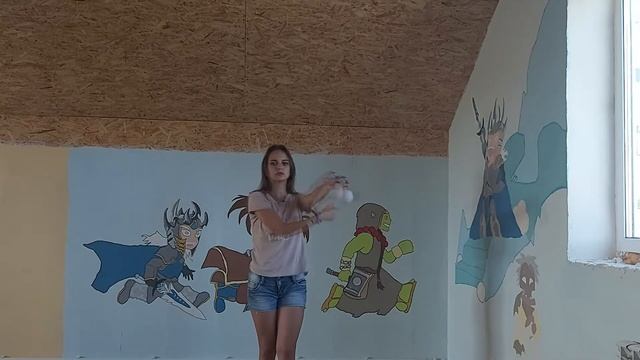 Как научиться крутить пои (Элемент Трех-битная восьмерка) смотреть онлайн