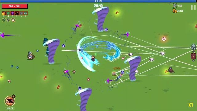 In This Game You Cast KAMEHAMEHA x12! | Pixel Survivors Roguelike смотреть онлайн