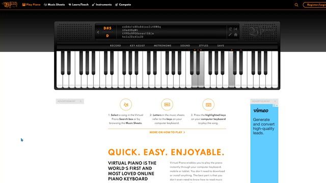 THE GODFATHER THEME (Virtual Piano - Online Piano Keyboard) смотреть онлайн