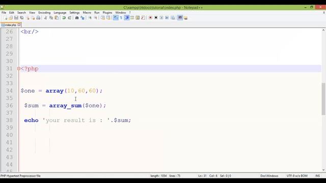 Module 15: array_sum Function смотреть онлайн