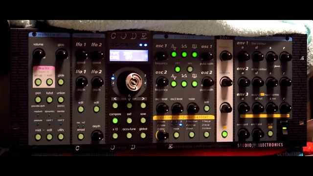 Studio Electronics Omega Code 8 Polyphonic demo - Arp 2600 and CS80 filters смотреть онлайн