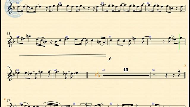 Alto Sax - For Once in My Life - Stevie Wonder - Sheet Music, Chords, & Vocals смотреть онлайн