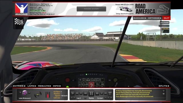 Ferrari GT3 Fixed - Road America - 2:02.518 Q смотреть онлайн