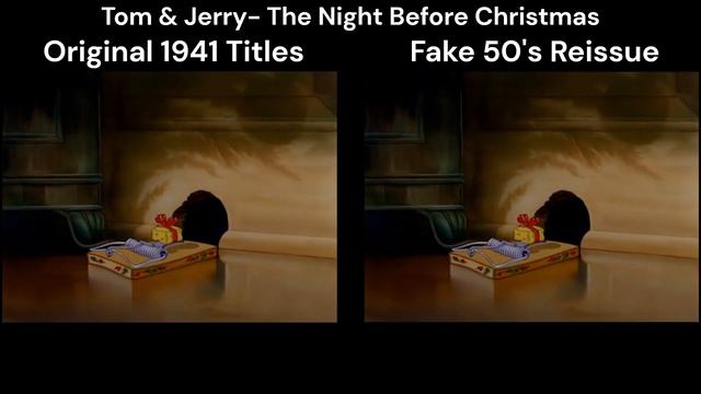Tom & Jerry- The Night Before Christmas [Original Vs Fake Reissue Titles Comparison] смотреть онлайн