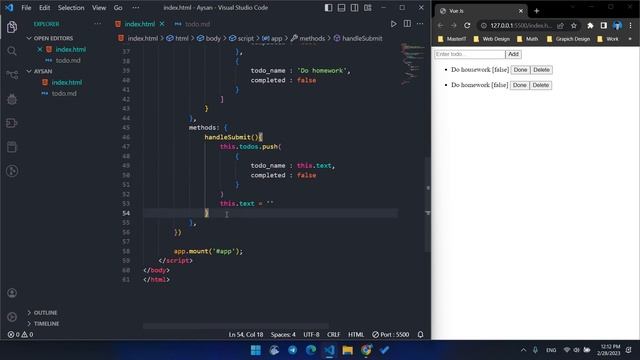 Todo list in vue.js using Option API Speak Khmer смотреть онлайн