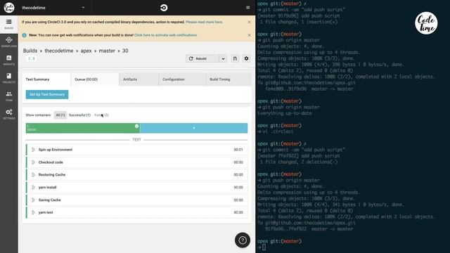 GIT:Flow - Automated Deployment & Continuous Integration (CI) ep. 2.3 смотреть онлайн