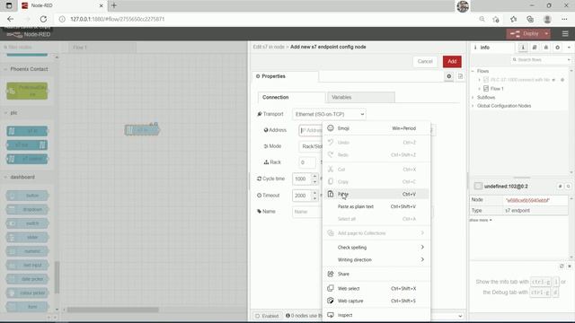 PLC S7-200 Smart connect with encoders and show on Node Red dashboard смотреть онлайн