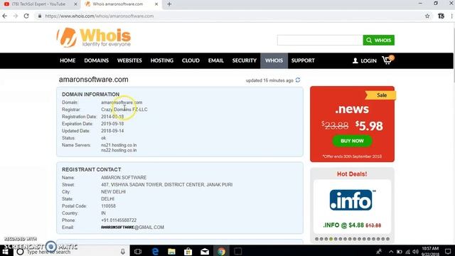 Whois.com - Domain Names & Identity for Everyone||know all details domain's owner смотреть онлайн