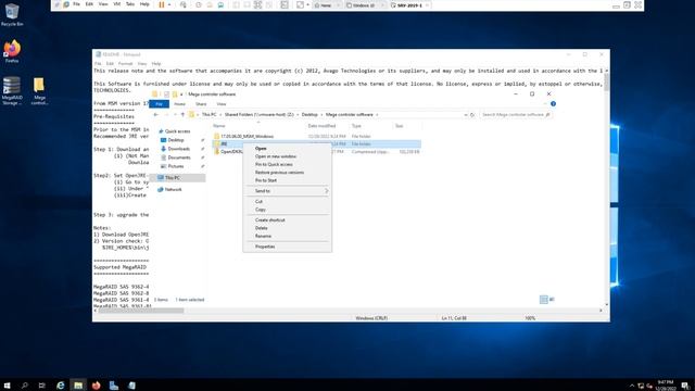 How to setup LSI Mega Raid storage manager | windows Can not find \bin\javaw смотреть онлайн