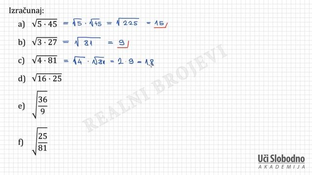 Kvadratni koren - Zadatak 4 | Matematika za 7. razred смотреть онлайн