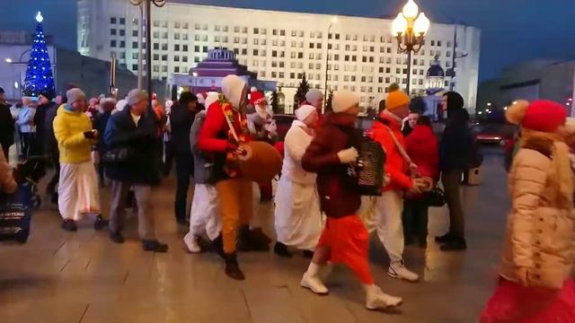 ХАРИ РАМА СУРОВЫЕ РОССИЙСКИЕ КРИШНАИТЫ МОСКВА АРБАТ 31.12.2017 смотреть онлайн