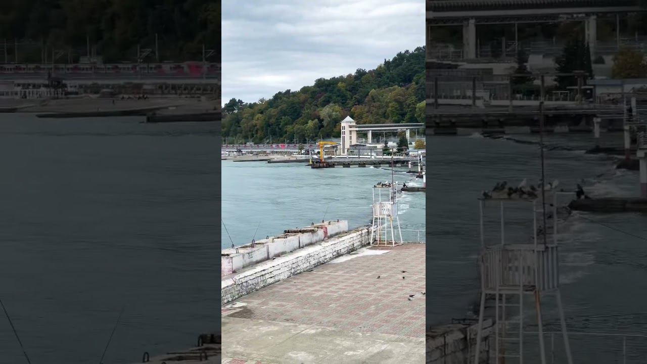 Сочи. Утро на море в центре Хосты. смотреть онлайн