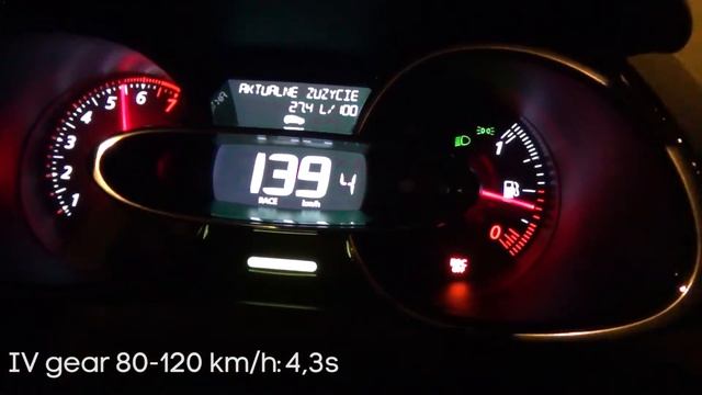 2016 Renault Clio R.S. Trophy 220 EDC - acceleration 80-120 km/h смотреть онлайн