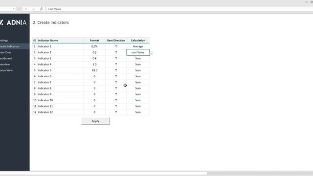 KPI Dashboard Excel Template смотреть онлайн