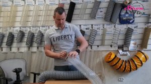 Как соединить гибкие воздуховоды с помощью ниппеля