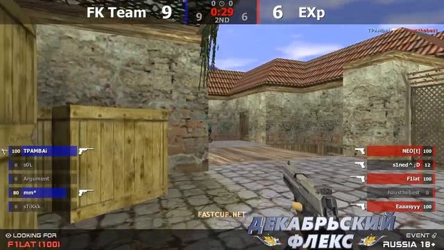 1/2 Нижней сетки турнира по CS 1.6 от проекта ""RUSSIA 18+"" [EXp -vs- Fast Kill Team] @kn1fe TV смотреть онлайн