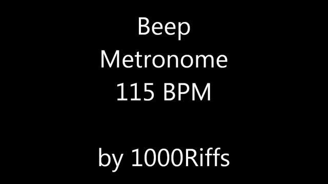 Beep Metronome 115 BPM - Beats Per Minute смотреть онлайн