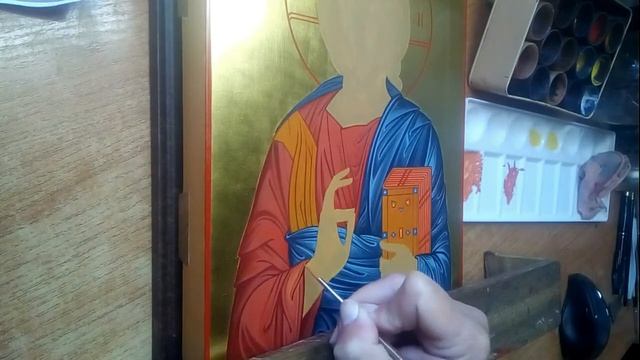 Пишу иконы ВЕНЧАЛЬНАЯ ПАРА . Пробела на одеждах . Иконопись . Книга . Мой кот . смотреть онлайн