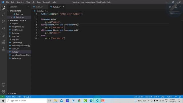 Python Programs with Solution - Code Examples of Conditions in Python смотреть онлайн