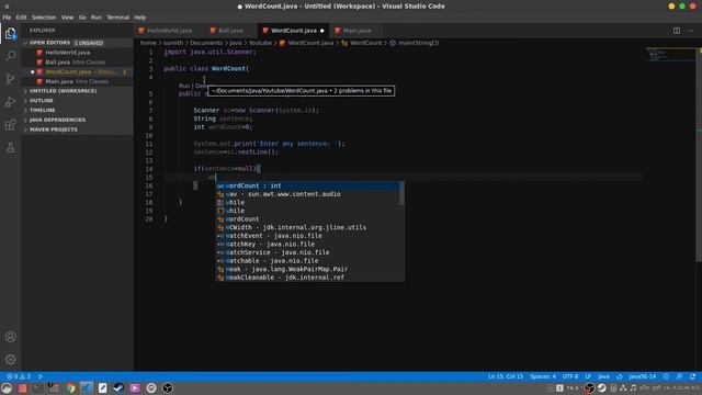 Simple Word Count Java Program смотреть онлайн