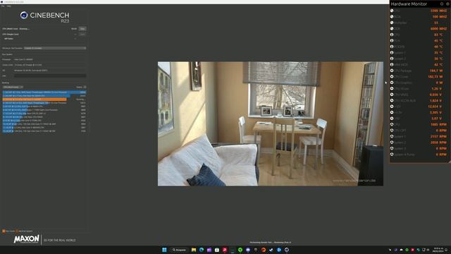 Test temp I5 14600KF 5.3Ghz Cinebench r23 Cooler Thermalright FC140 смотреть онлайн