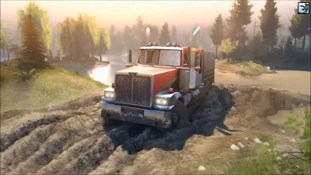 Spintires 2014 - Western Star 4900 LowMax смотреть онлайн