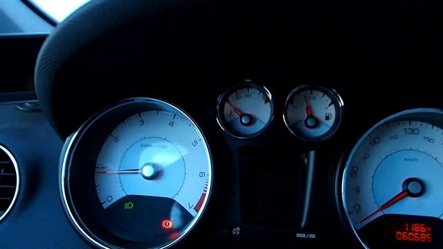 Пежо 408, прогрев двигателя при -18 гр.