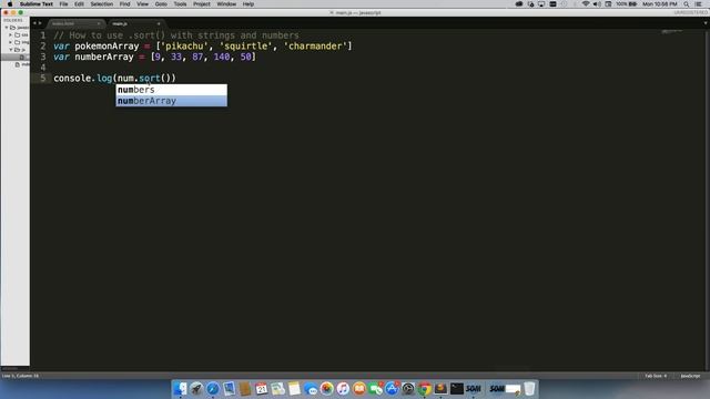 How to use .Sort() in JavaScript смотреть онлайн
