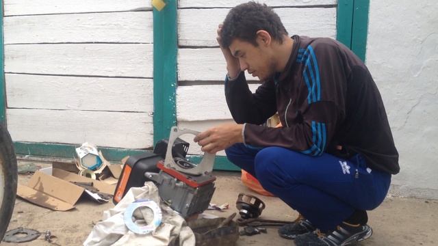 Замена двигателя на мотоблоке | С дизеля на бензин | Свап мотора смотреть онлайн