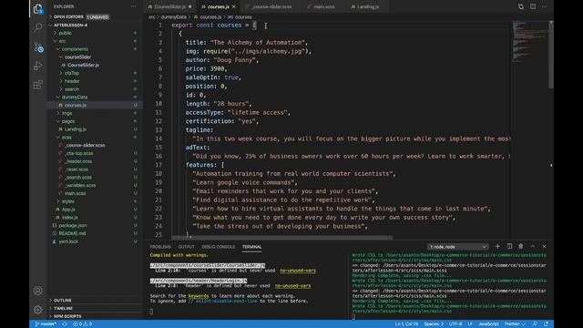 React Slider Part 1 - E-commerce: Lesson 5 смотреть онлайн