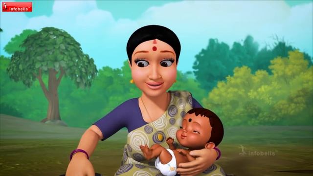 சின்னச் சின்னப் பாதங்கள் | Tamil Baby Folk Songs | Infobells смотреть онлайн