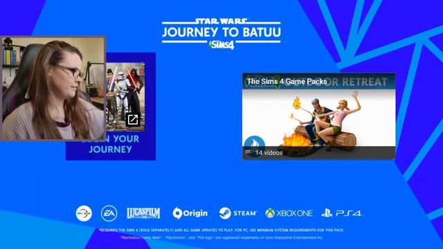 HERE'S MY REACTION... avoid if you like star wars | The Sims 4: Star Wars - Journey to Batuu смотреть онлайн