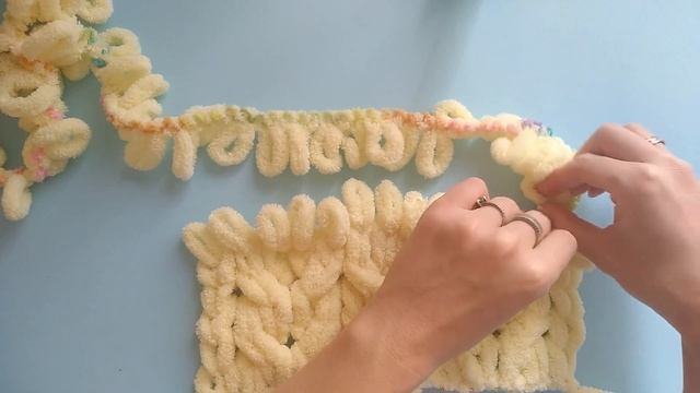 Alize puffy ? 2 простые УЗОРЫ из пряжи Alize puffy \ 2 patterns of yarn Alize puffy. смотреть онлайн