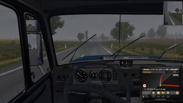 Euro Truck Simulator 2, прохождение #22 С чистого листа (ProMods 2.0.3+RusMap 1.6.3) смотреть онлайн