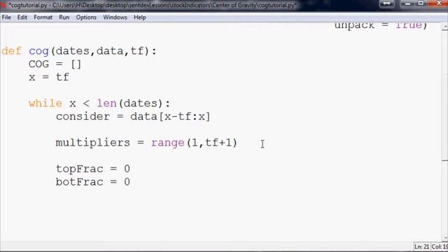 Python: Programming Center of Gravity Stock Indicator 2 смотреть онлайн