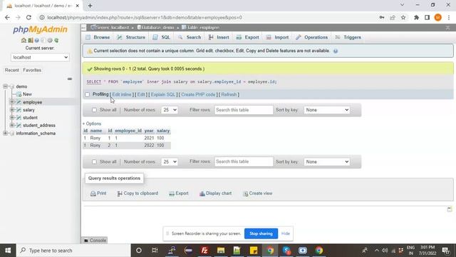 Explanation of Inner Join, Right Join and Left Join in MySQL in Hindi смотреть онлайн