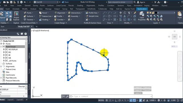 Create Surface Auto Desk Civil 3D 2022 #05 смотреть онлайн