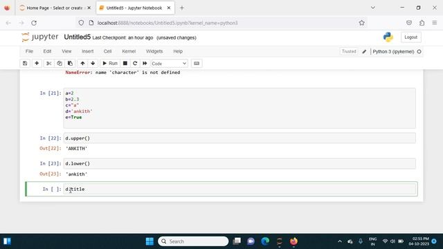 python : upper and lower case смотреть онлайн