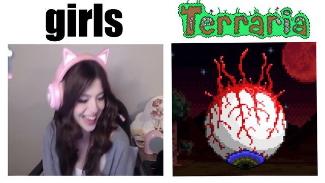 UwU девушек VS UwU глаза ктулху в террарии смотреть онлайн