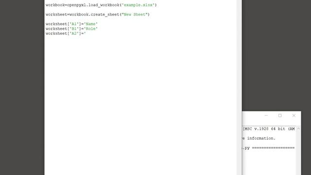 Python openpyxl - Add new sheet to workbook смотреть онлайн