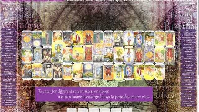 Online Tarot Oracle - A novel, interactive drag + drop webPage - Full Length Demo смотреть онлайн