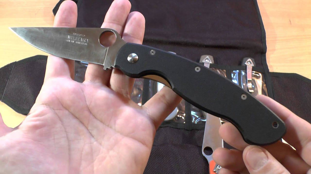 Spyderco Military 440V vs Spyderco Military S30V (Отличия...) смотреть онлайн