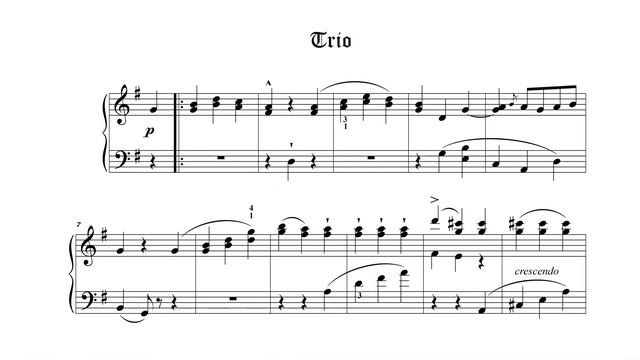 Menuet - Symphony no.40 Mozart Piano смотреть онлайн