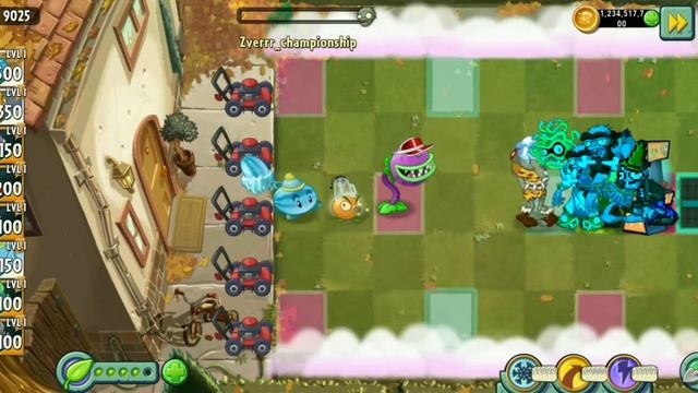 ВТОРОЙ ЧЕТВЕРТЬФИНАЛ ШЕСТОГО ЧЕМПИОНАТА В PVZ2 Клыкастый заряд против сдувающего инферно смотреть онлайн