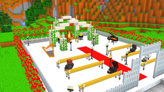 MASHA AND THE BEAR PRANK US In MINECRAFT! (LANKYBOX GETS MARRIED?!) смотреть онлайн