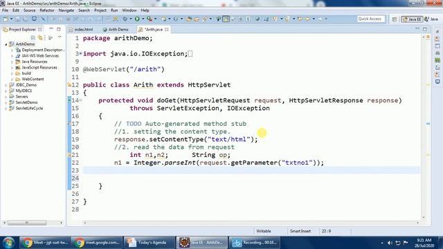 Servlet Part-6 | Arithmetic Operations Example using Servlet (Gujarati) смотреть онлайн