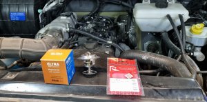 Замена термостата УАЗ Патриот с автоматом.